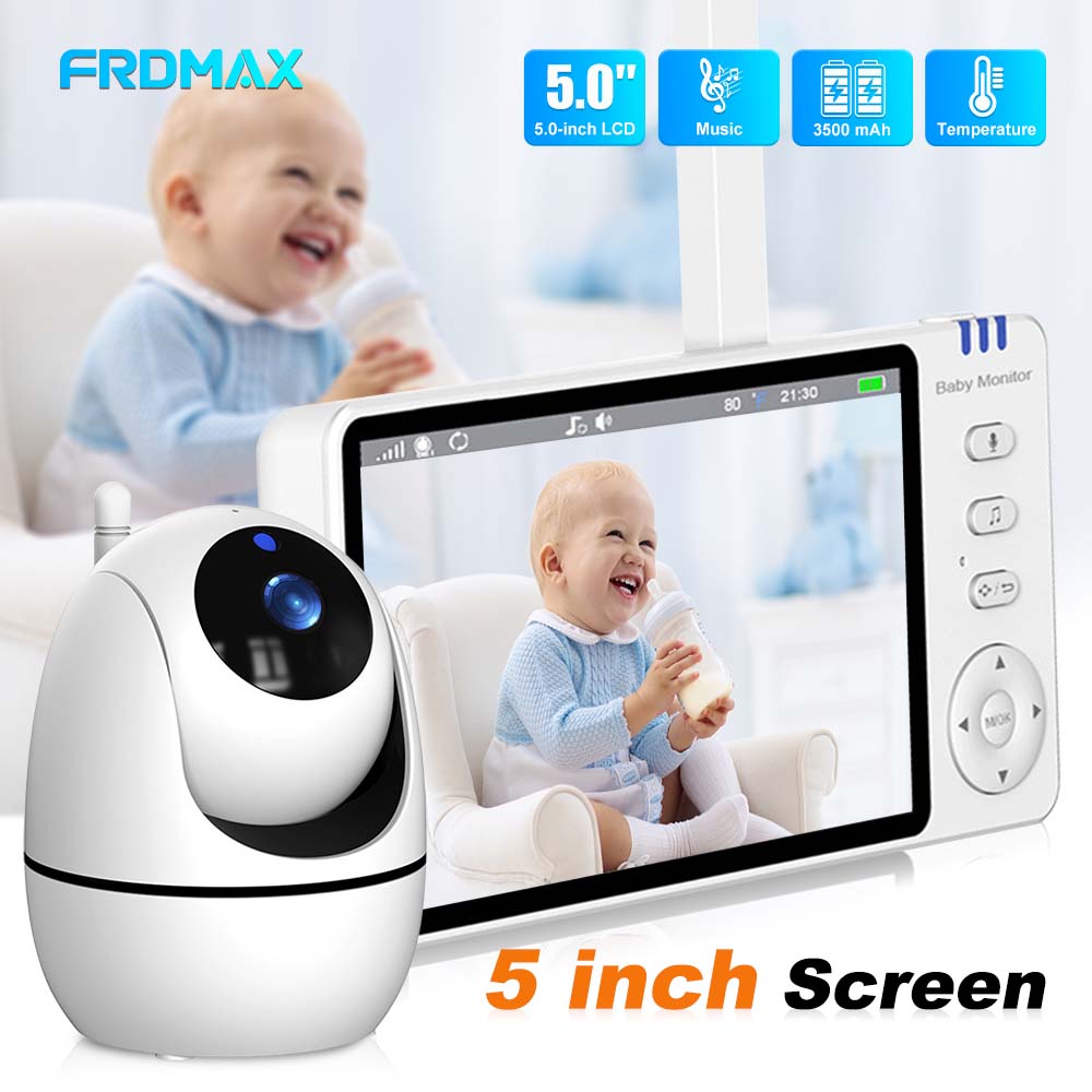 Wearable Baby Monitor - 5 인치 비디오 베이비 모니터, 실내
