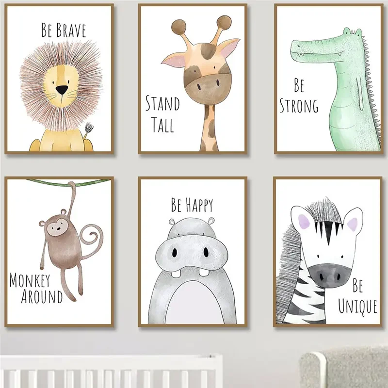 Baby Nursery Giraffe - 보육원 벽 장식 영감을 주는 명언이