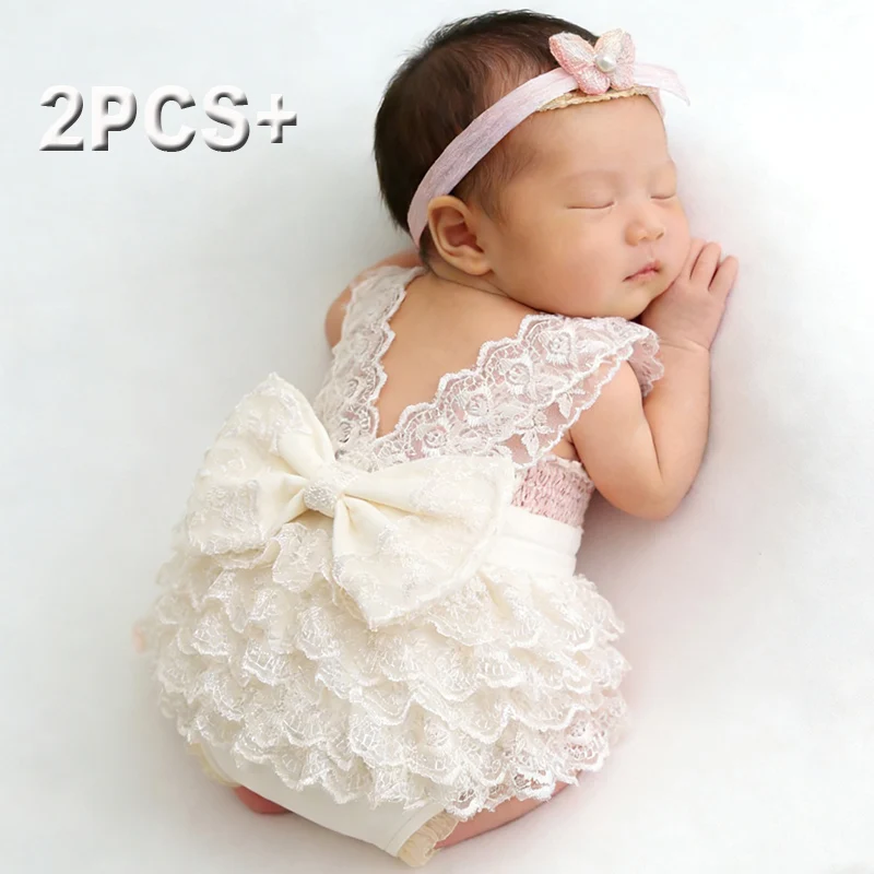 Baby Nursery Images - Ylsteed 신생아 사진 레이스 Romper 세트