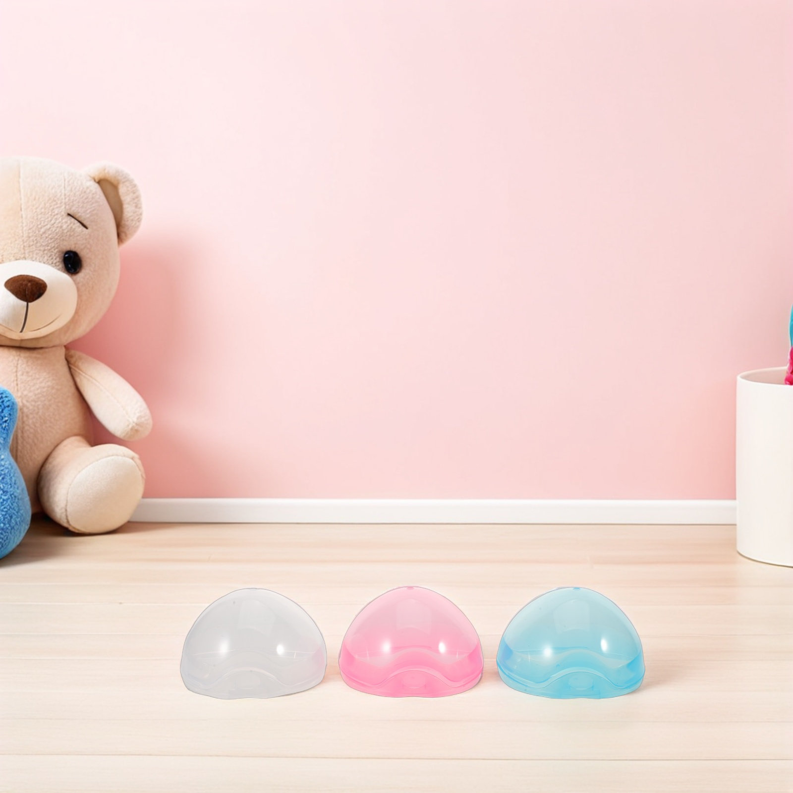 Baby Nursery Storage - 12개입 젖꼭지 보관함 휴대용 투명 보호
