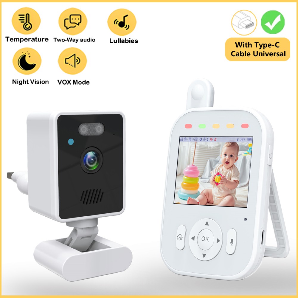 Wearable Baby Monitor - 베이비 모니터 무선 실내 2.8인치 감시