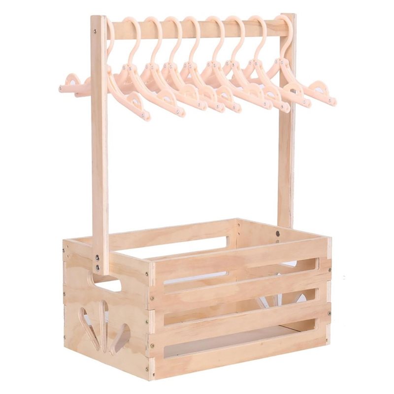 Baby Nursery Storage - 나무 손잡이가 달린 아기 선물 바구니,