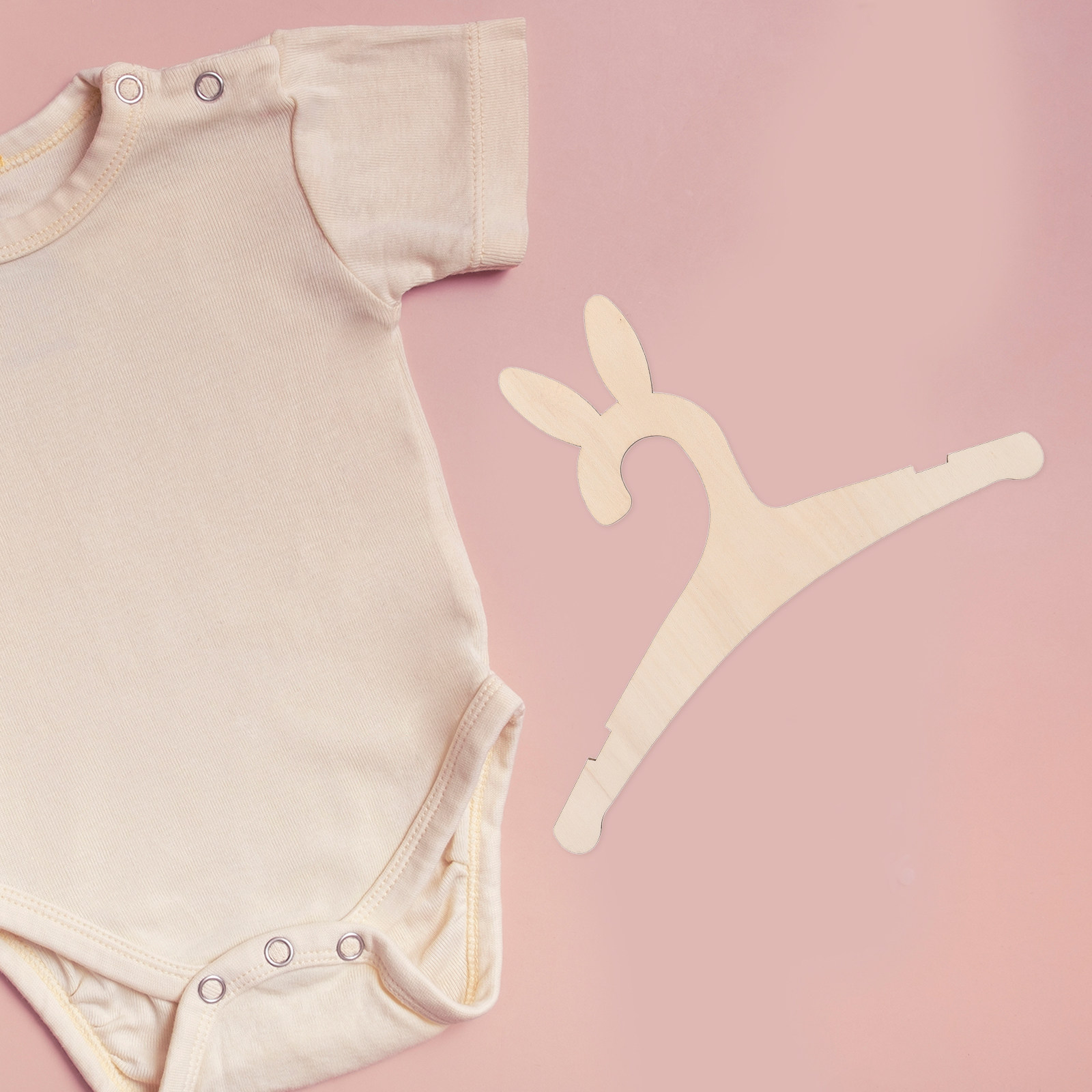 Baby Nursery Diy - 5Pcs DIY 나무 아기 옷 걸이