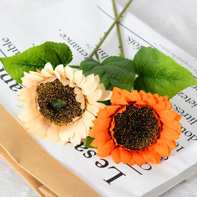 1개 해바라기 인조 꽃 실크 가짜 꽃 가정 방 장식 웨 - Baby Nursery Decor Ideas 리뷰 및 가격