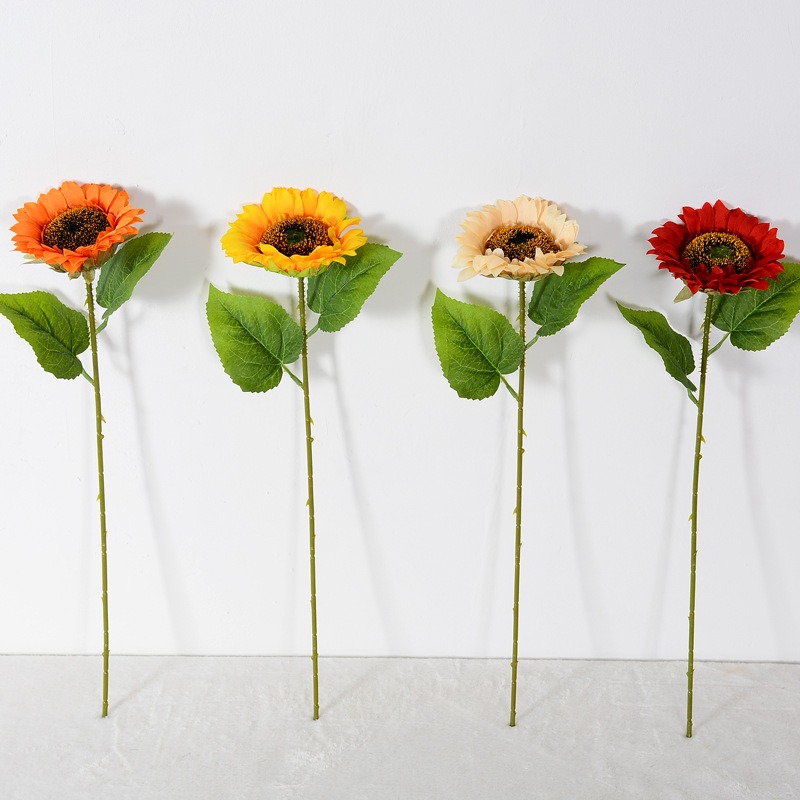 1개 해바라기 인조 꽃 실크 가짜 꽃 가정 방 장식 웨 - Baby Nursery Decor Ideas 리뷰 및 가격
