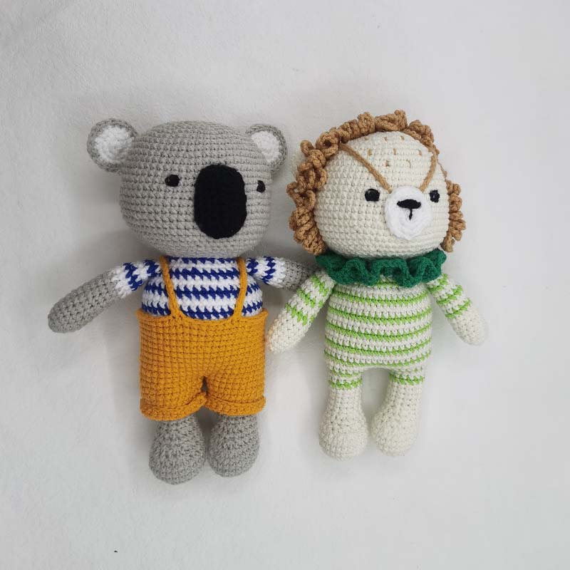 아기 크로셰 인형 사자 코알라 여우 어린이 포옹 인형, - Baby Nursery Diy 리뷰 및 가격