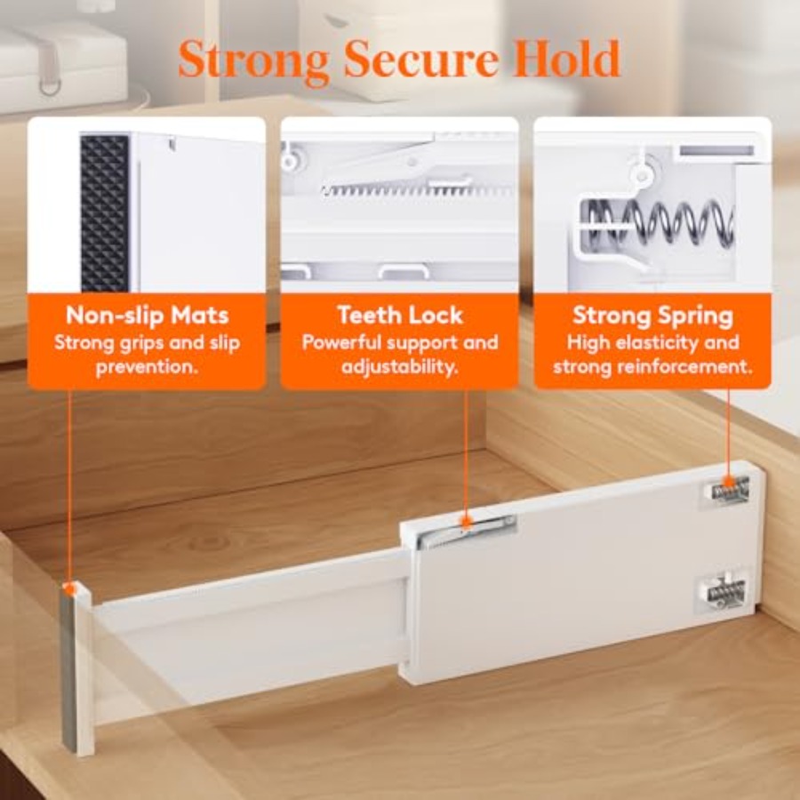 4개입 업그레이드형 옷 서랍 분리대, 4인치 높이, 1 - Drawer Dresser White 리뷰 및 가격