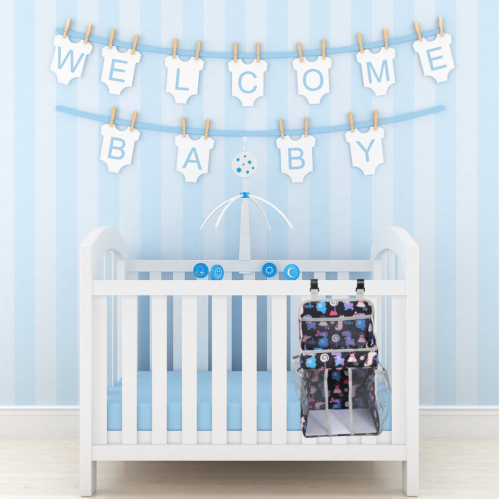 기저귀 가방, 아기 침대 수납 가방, 요람 걸이형 기저 - Baby Nursery Storage 리뷰 및 가격