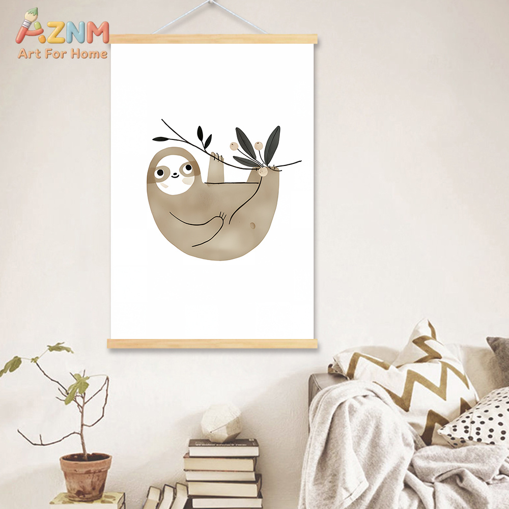 AZNM 중립 보헤미안 사파리 동물 캔버스 벽 예술 기 - Baby Nursery Giraffe 리뷰 및 가격