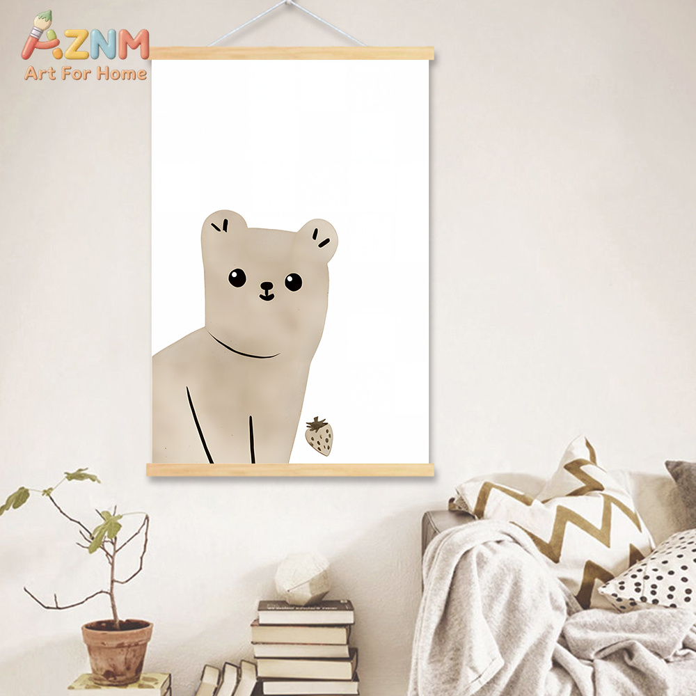 AZNM 중립 보헤미안 사파리 동물 캔버스 벽 예술 기 - Baby Nursery Giraffe 리뷰 및 가격