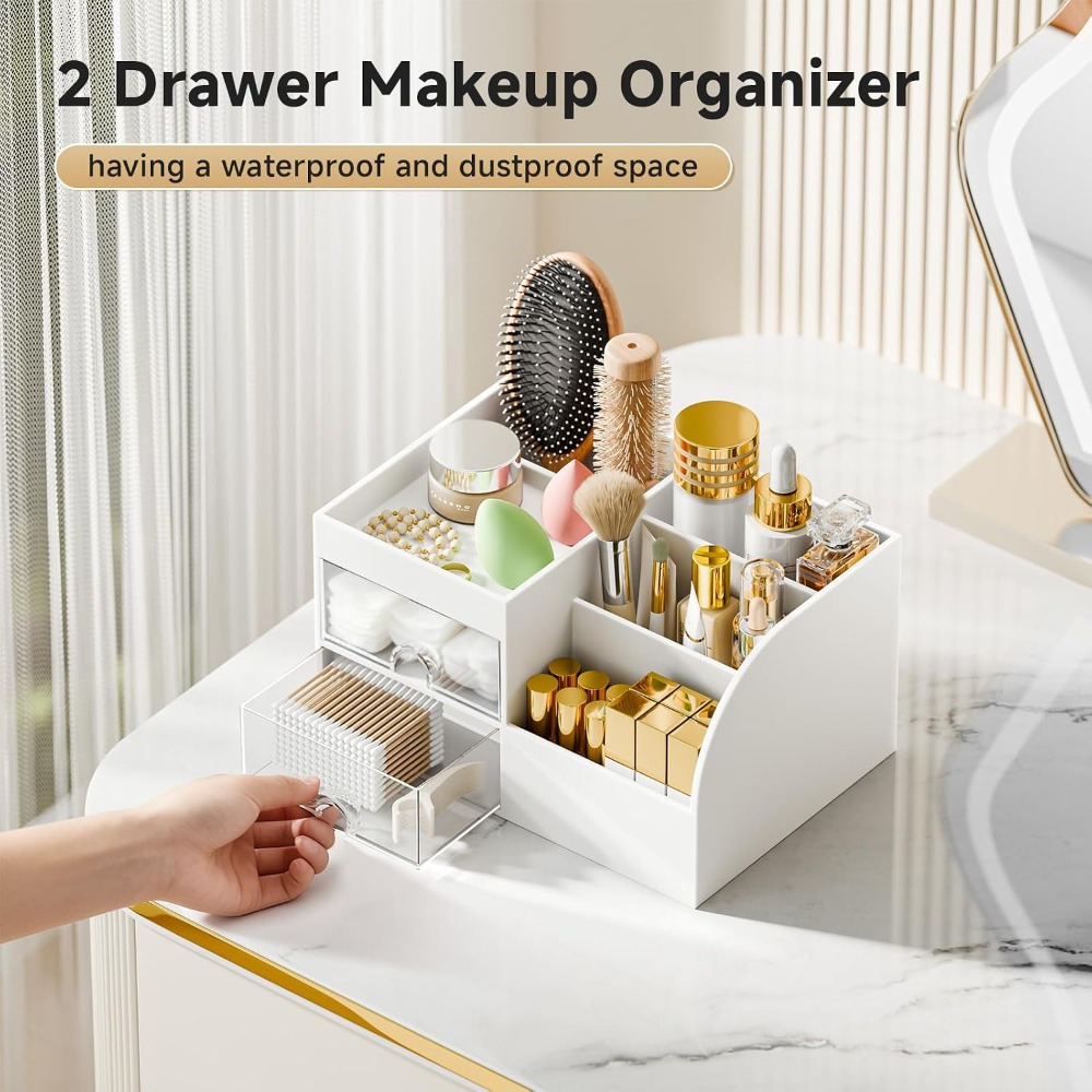 2단 서랍형 화장품 정리함, 화장대용 화장품 정리함,  - Drawer Dresser White 리뷰 및 가격