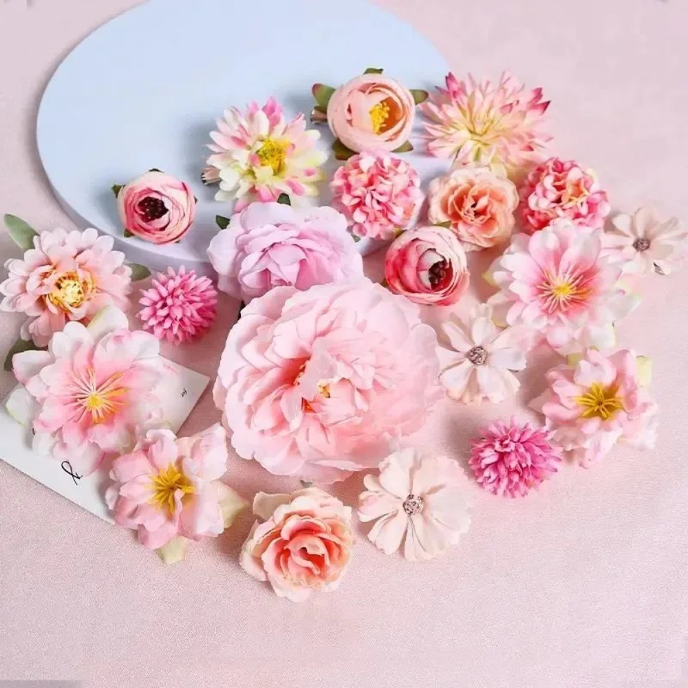 3/21Pcs 인공 장미 꽃 머리 가짜 꽃 홈 룸 장식 - Baby Nursery Decor Ideas 리뷰 및 가격
