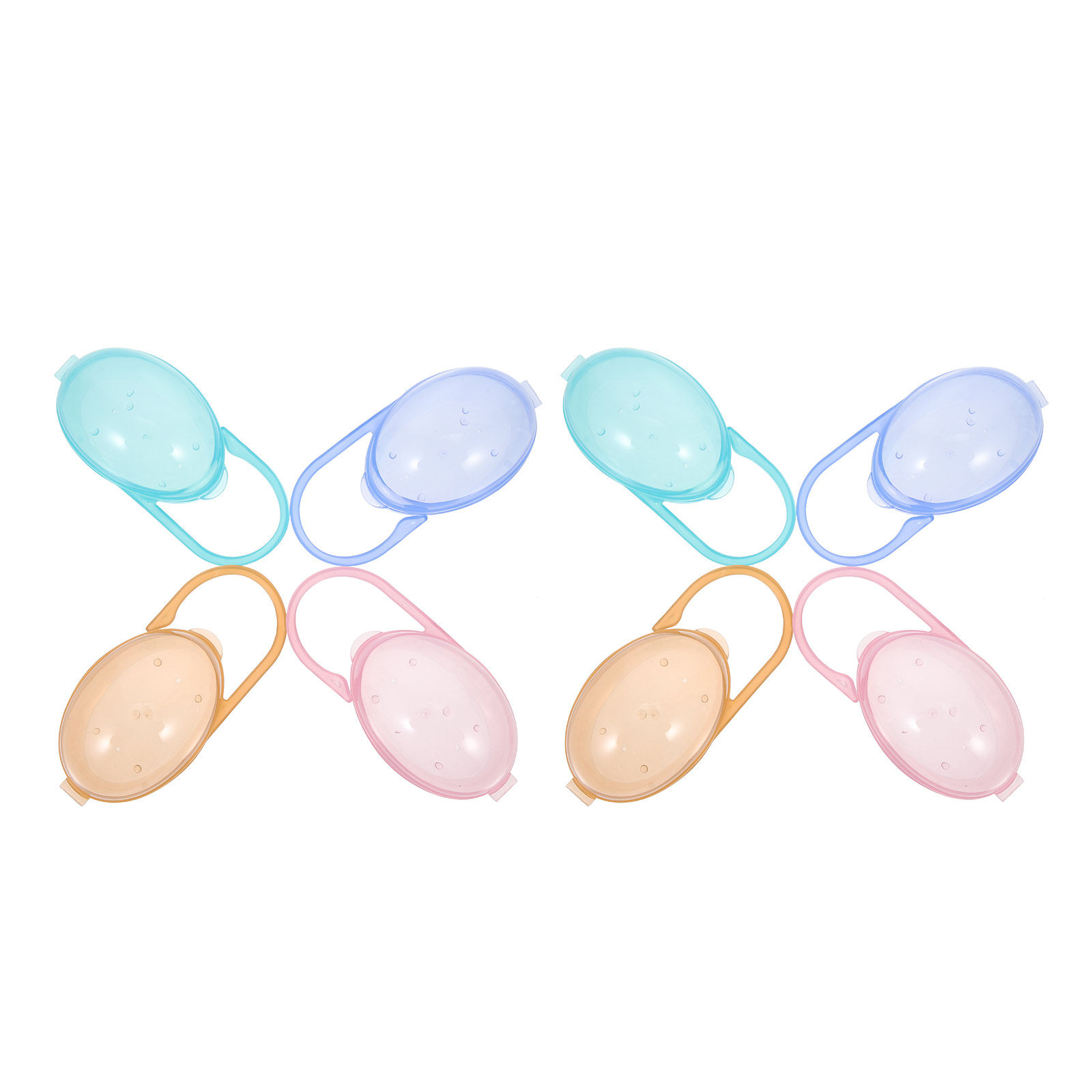 8Pcs 젖꼭지 보관 상자 휴대용 다기능 아기 젖꼭지  - Baby Nursery Storage 리뷰 및 가격