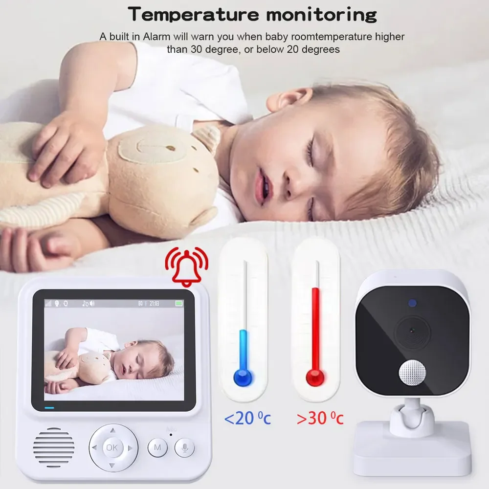 2.8인치 비디오 베이비 모니터 무선 어머니-아이 양방 - Wearable Baby Monitor 리뷰 및 가격