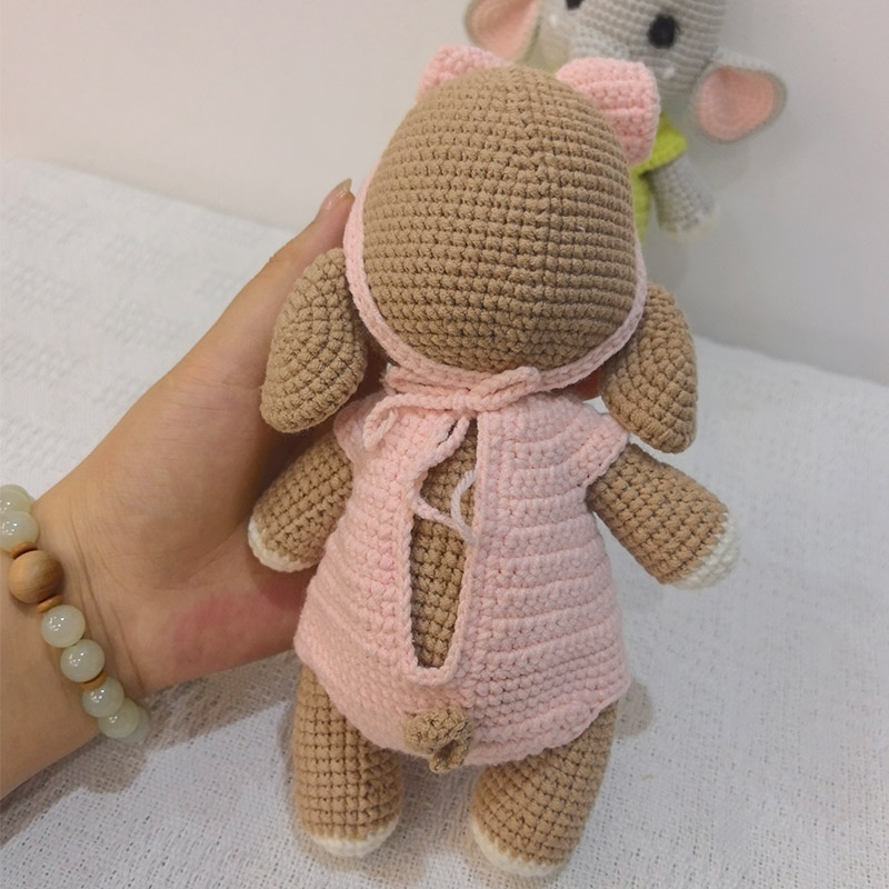 수제 크로셰 코끼리 커플 플러시 장난감 - 귀여운 부드 - Baby Nursery Diy 리뷰 및 가격