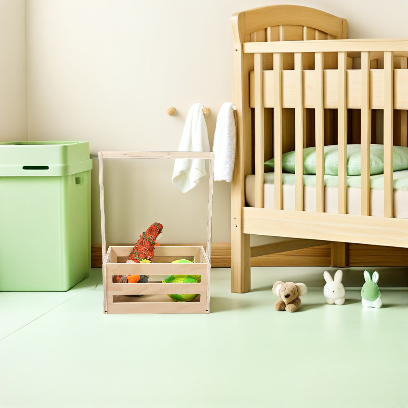 빈티지 나무 베이비 샤워 수납 상자, 소박한 스타일의  - Baby Nursery Storage 리뷰 및 가격