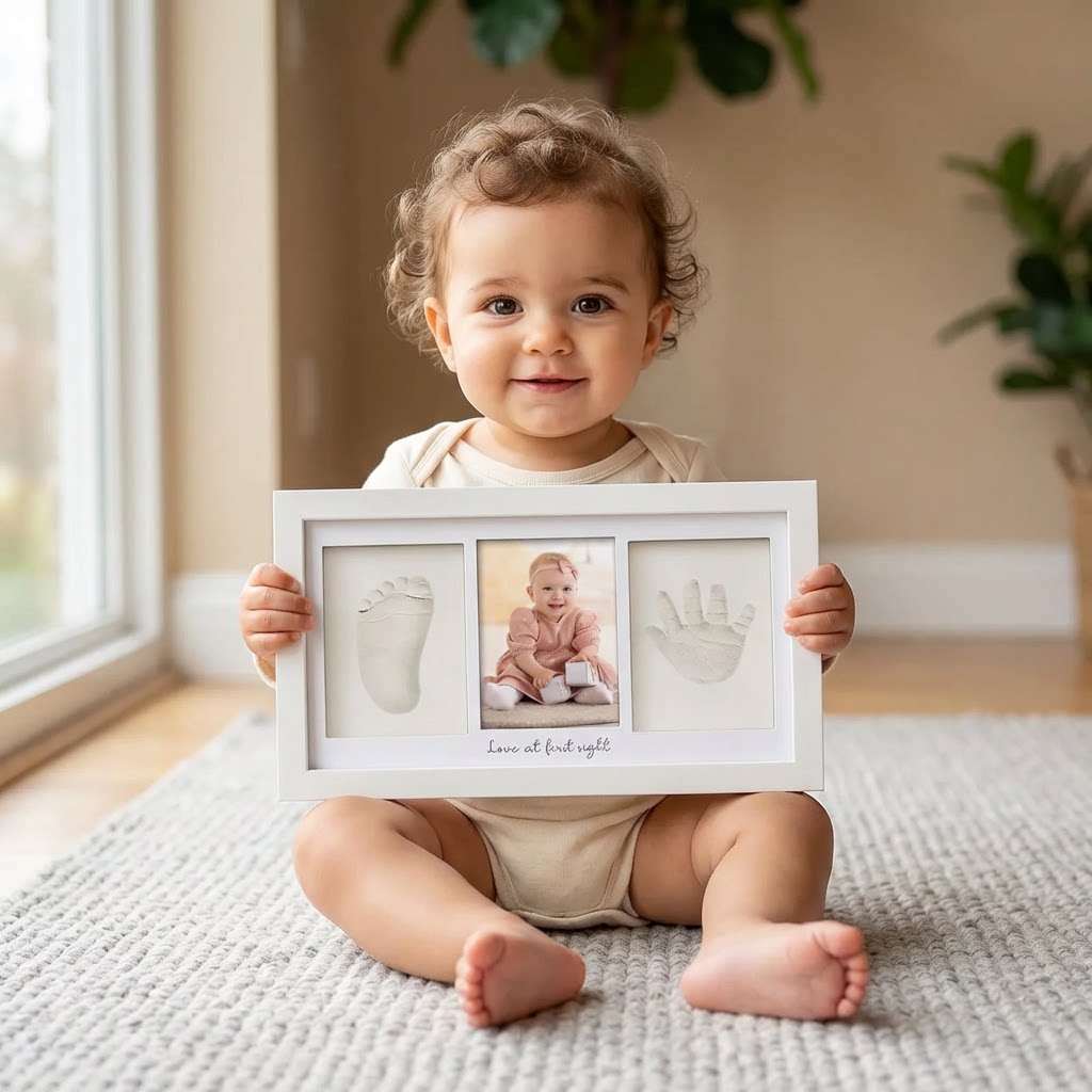 아기 손발자국 점토 키트 신생아 기념 사진 액자 디스플 - Baby Nursery Images 리뷰 및 가격