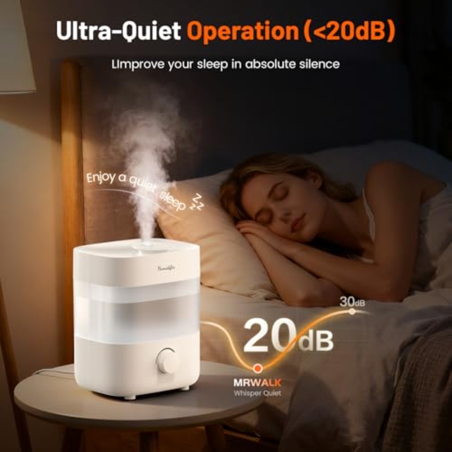 2L 상부 주입 탱크가 있는 침실용 가습기, 흰색 플라 - Humidifier Nursery Quiet 리뷰 및 가격