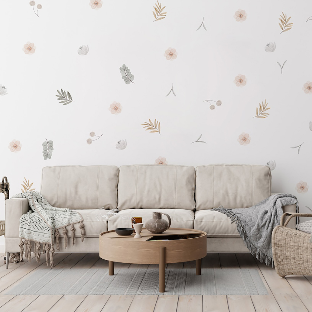 Boho 잎 식물 DIY 벽 데칼 아트 벽화 비닐 벽  - Baby Nursery Diy 리뷰 및 가격