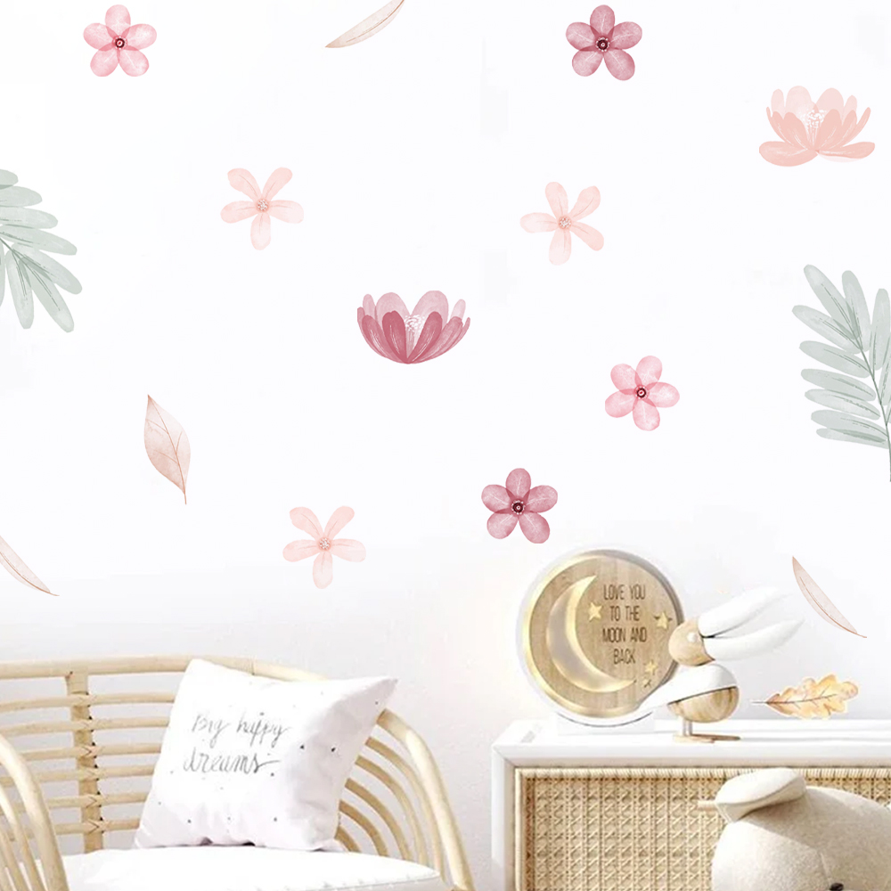Boho 잎 식물 DIY 벽 데칼 아트 벽화 비닐 벽  - Baby Nursery Diy 리뷰 및 가격