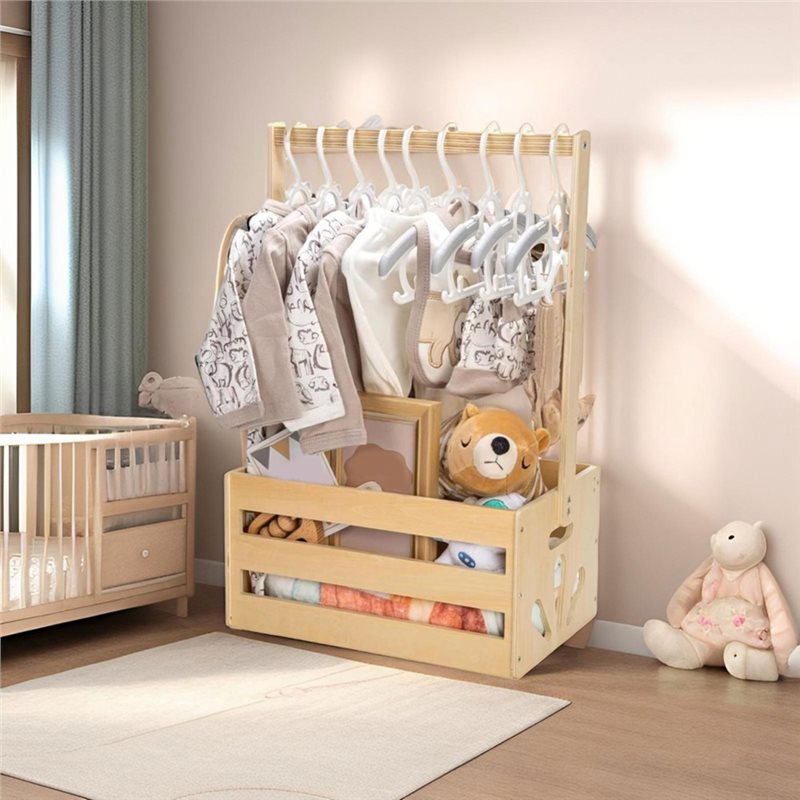 나무 손잡이가 달린 아기 선물 바구니, 아기 수납용품  - Baby Nursery Storage 리뷰 및 가격