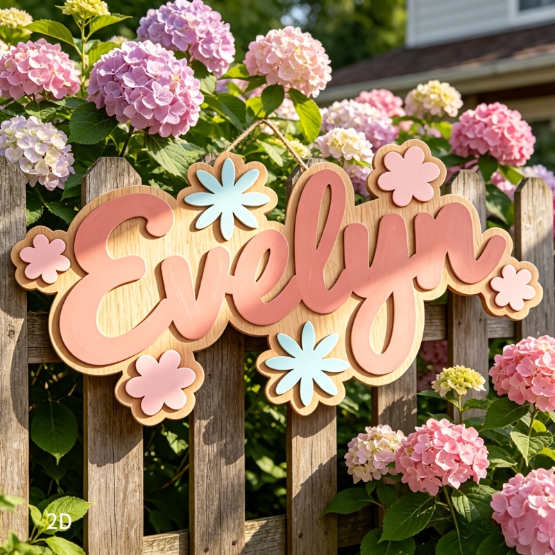 맞춤형 꽃무늬 이름 방 표지판, 맞춤 제작 가능한 파스 - Baby Nursery Name 리뷰 및 가격