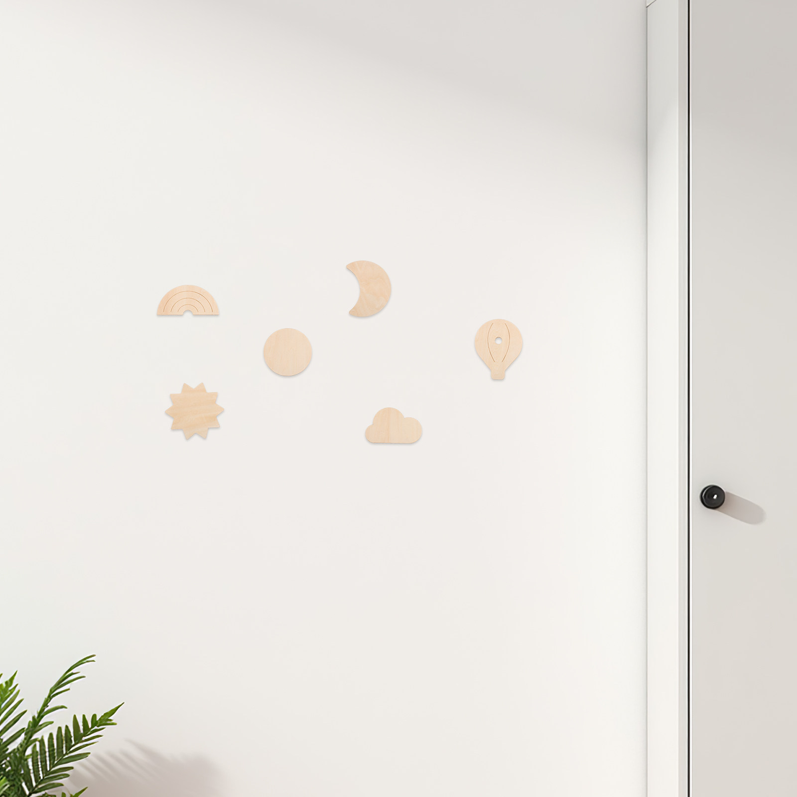 6Pcs 나무 벽 스티커 하늘 테마 뜨거운 공기 풍선  - Baby Nursery Hot Air Balloon Theme 리뷰 및 가격