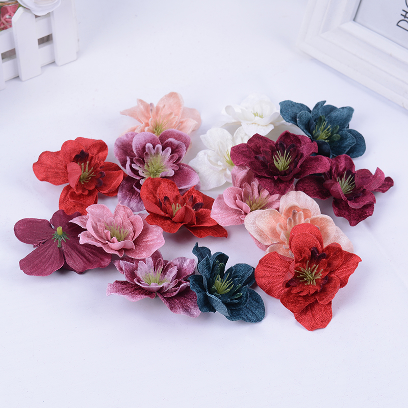 10Pcs 실크 인공 꽃 가짜 난초 꽃 머리 웨딩 파티 - Baby Nursery Decor Ideas 리뷰 및 가격