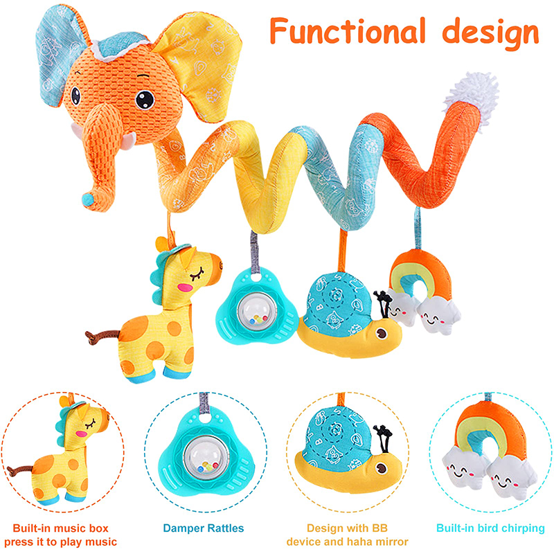 자동차 좌석 장난감 유아 색상 코끼리 유모차 스트레치  - Baby Nursery Images 리뷰 및 가격