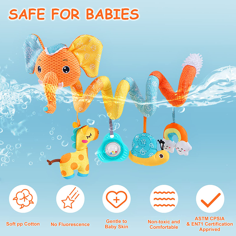 자동차 좌석 장난감 유아 색상 코끼리 유모차 스트레치  - Baby Nursery Images 리뷰 및 가격