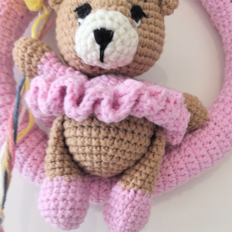 곰과 풍선이 있는 맞춤형 크로셰 이름 화환, 아기를 위 - Baby Nursery Ideas 리뷰 및 가격